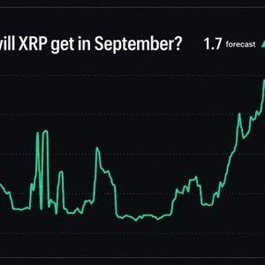 کالشی میگوید قیمت XRP میتواند در سپتامبر به ۱.۷۰ دلار برسد